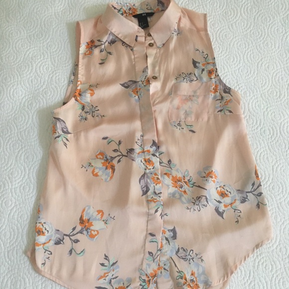 Floral sleeveless blouse - Picture 1 of 3